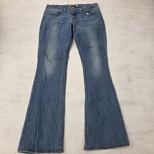 Levi's 524 Jeans Womens Too Superlow Blue Denim Bootcut Size 31x32